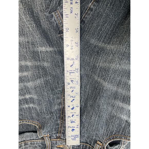 Womens Venezia Stretch Capri Jeans Average Size 14 Dark Wash Apparel Clothes - Picture 7 of 8